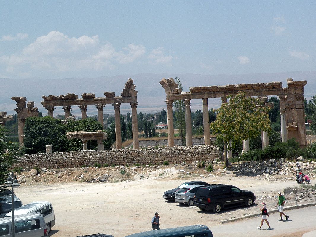 Bekaa Valley 28 As You Exit Baalbek Ruins There Are Another Set Of Roman Columns Next To The Road 